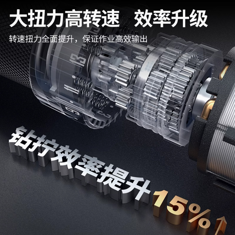 东成冲击电钻家用锂电手钻螺丝刀多功能充电无刷手枪钻电动起子机 - 图1