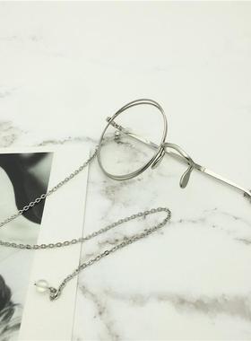 单片眼镜怪盗基德阿蒙单祇半边单边眼镜覆古英伦夹眼鼻式有度数