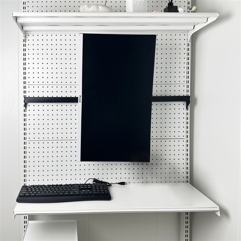Monitor stand heightening table punch-free hole board accessories economical desktop stand arm black reinforced version