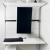 Monitor stand heightening table punch-free hole board accessories economical desktop stand arm black reinforced version