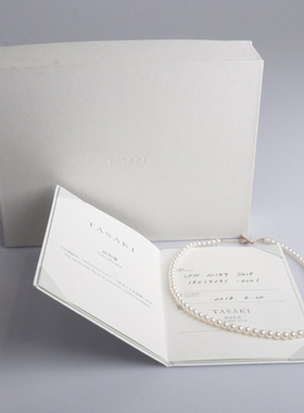 【自营】中古95新TASAKI塔思琦串珠海水珍珠750玫瑰金40cm项链