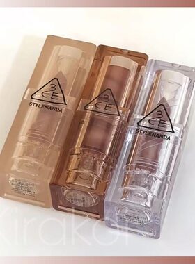 3CE亚克力口红唇膏丝绒哑光砖红