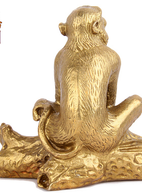 天御阁纯铜12十二生肖猴摆件工艺品招财客厅办公室家居装饰品礼品