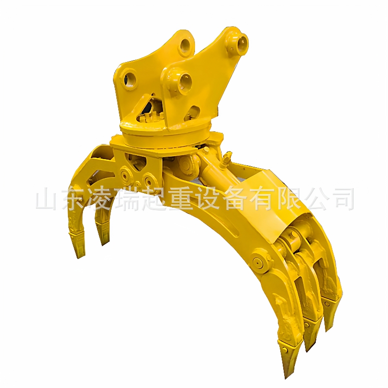 挖机60旋转式废钢液压夹钢机抓木器小型挖掘机夹木器抓石器 - 图3