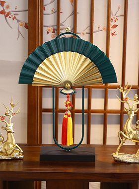 家居品中国风扇招财纳福象工艺饰品