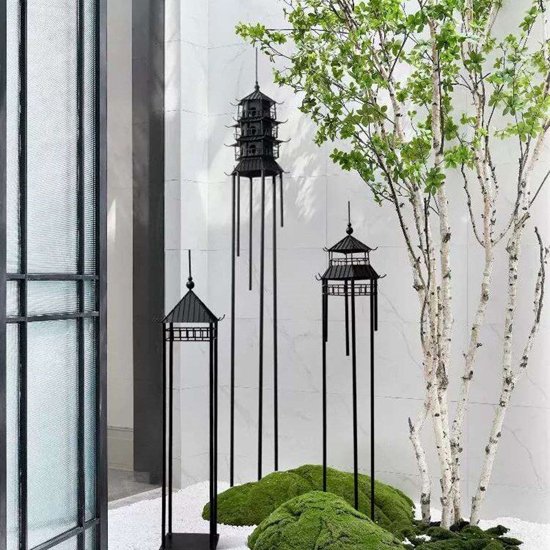 铁艺凉亭水景雕塑防锈摆件酒店落地会所大堂餐厅走廊中式亭子装饰,淘宝优惠券,粉丝福利购,淘宝优惠卷