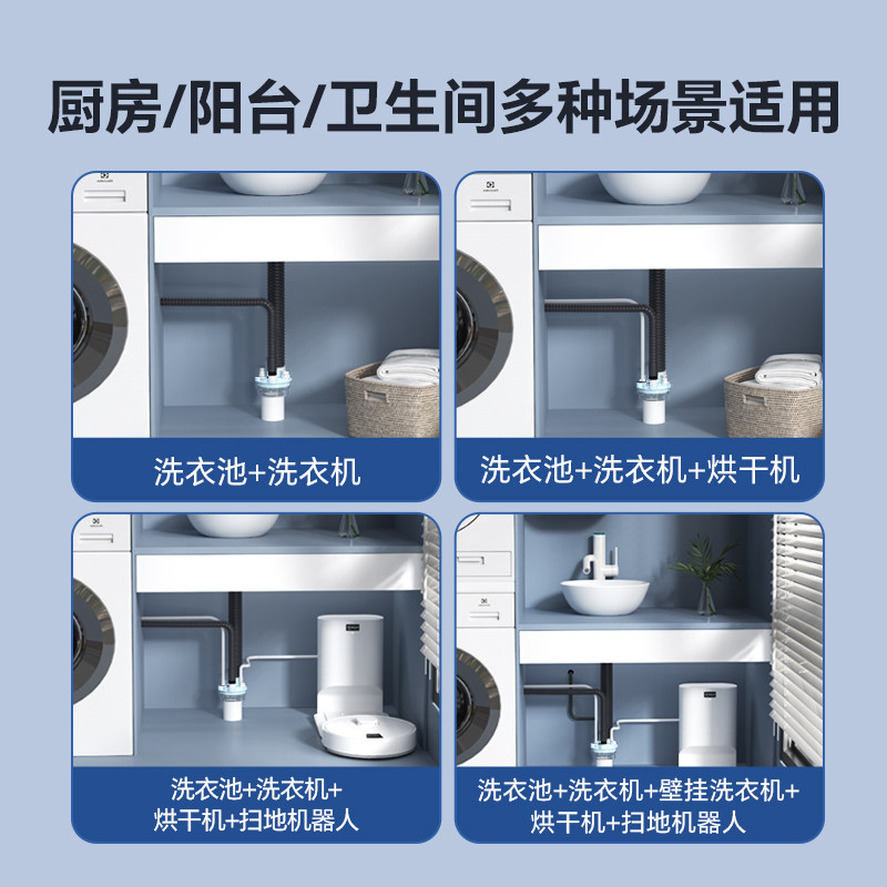 潜水艇厨房下水管三头通防反臭神器密封塞水槽小厨宝净水器接头,淘宝优惠券,粉丝福利购,淘宝优惠卷