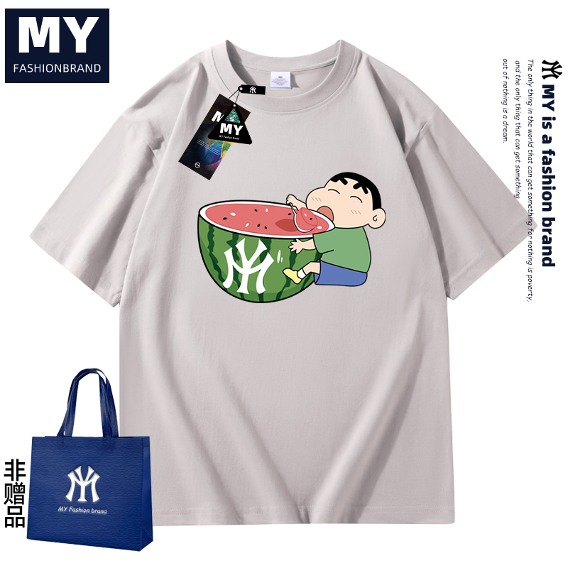 myjumyju潮牌外贸短袖T恤男2025春夏季潮流宽松上衣12