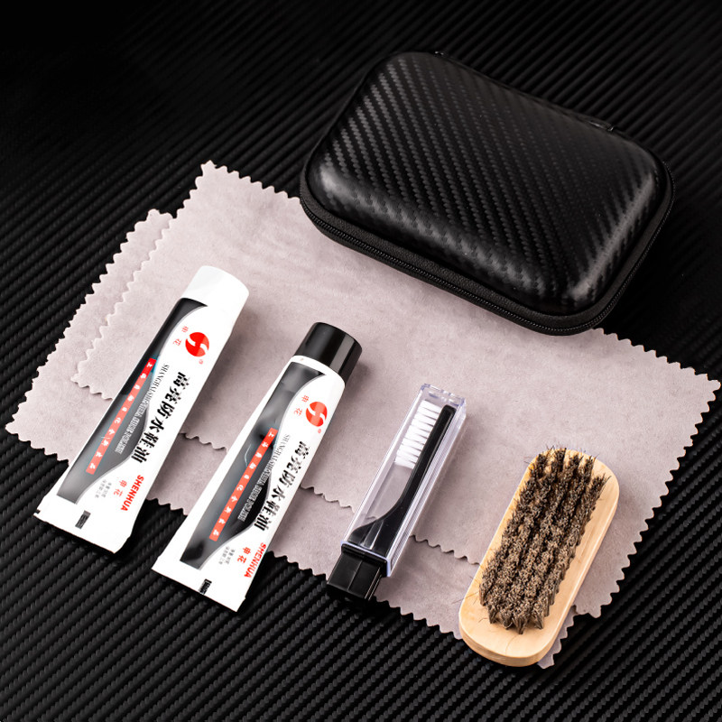 黑色鞋油套装皮鞋护理保养工具补色上色擦鞋专用马V毛刷便携炭纤,淘宝优惠券,粉丝福利购,淘宝优惠卷