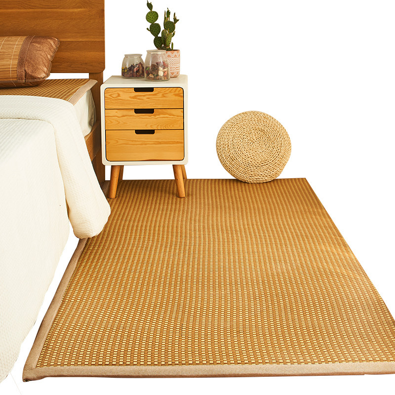 日式地垫可折叠凉席房间床边地毯冰丝藤席双面冬夏两用定,淘宝优惠券,粉丝福利购,淘宝优惠卷