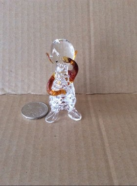 袖珍玻璃十二生肖鼠牛虎兔龙蛇马羊猴鸡狗猪摆件摆设琉璃工艺品