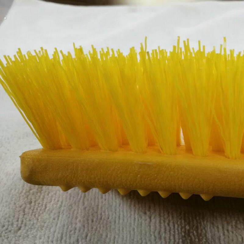 Long handle hard bristle floor brush home courtyard pavement bathroom powder room cleaning tile washing brush carpet 25 cm