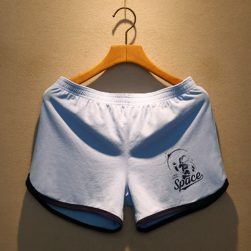 2条纯棉男士内裤平角裤宽松阿罗裤青年舒适男生四角裤家居短裤头,淘宝优惠券,粉丝福利购,淘宝优惠卷