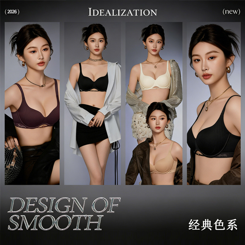 Artsdon/阿仕顿2026年春季女士新款麦穗提拉半固定轻薄减压杯内衣