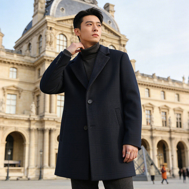 Artsdon/阿仕顿2025秋冬新款男士挺括保暖高端毛呢羊毛大衣外套潮,淘宝优惠券,粉丝福利购,淘宝优惠卷