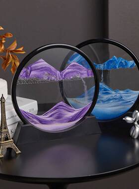 轻奢装饰品流沙画摆件家居客厅酒柜办公室桌面摆台卧室工艺品摆件