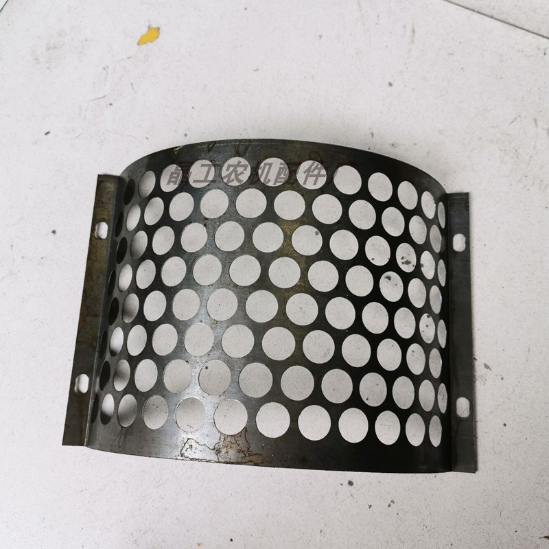 加宽20型粉碎机配件筛网锣底w锤片式打粉机筛子网筛400*275mm - 图3
