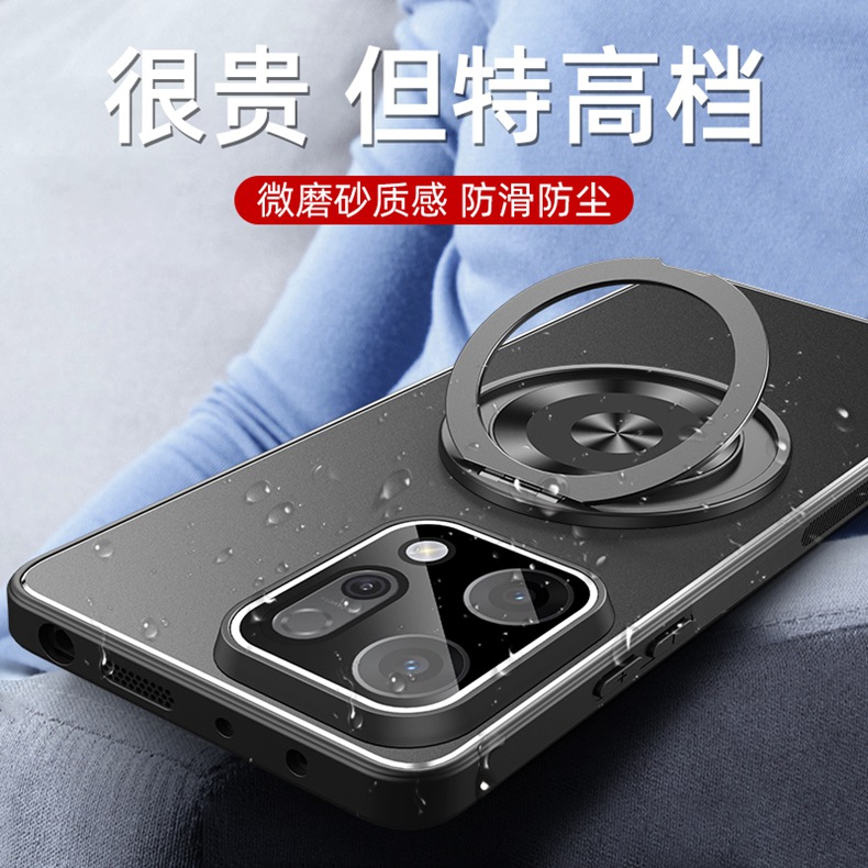 适用于OPPOReno14手机壳磨砂男女新PLAKZ110保护套支架款0pp0reno14pro镜头全包软边简约创意时尚网红高级薄O - 图0