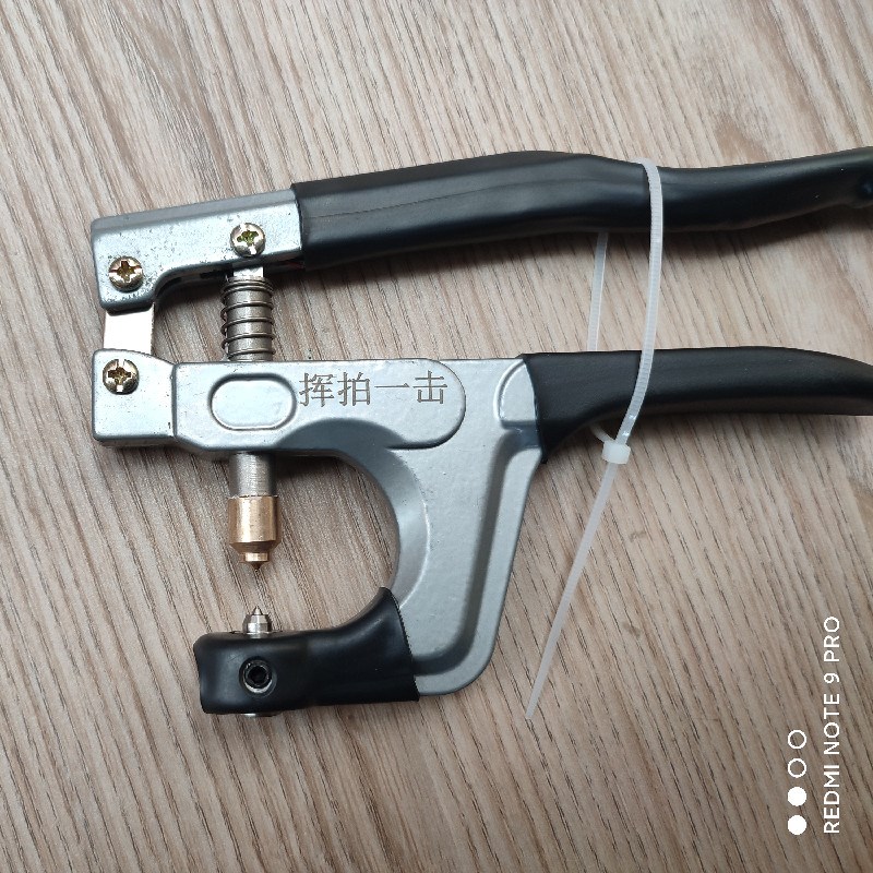 穿线机 拉线机工具  羽毛球拍护线管压喇叭口工T具 压丁钳热压钳 - 图2