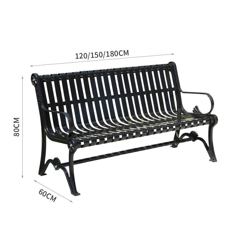 户外长椅铁艺小区休闲椅子双人座椅庭院室外广场公园排椅长排,淘宝优惠券,粉丝福利购,淘宝优惠卷