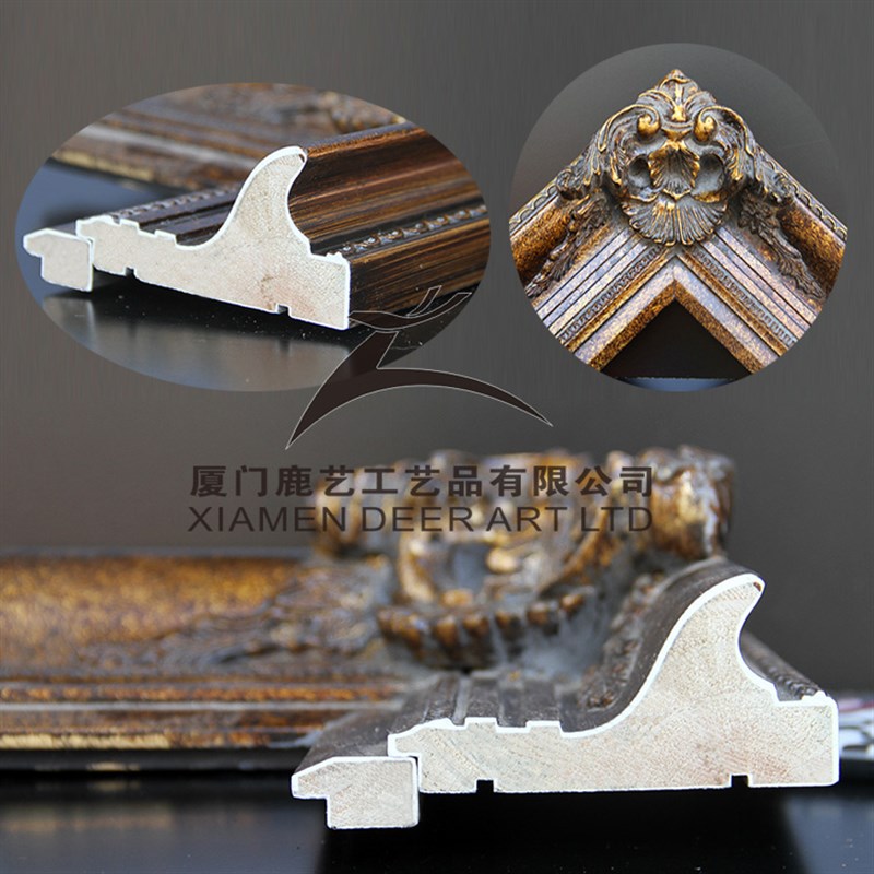 欧式实木角花框定制油画框暗金色画框相框宽度13厚度85cm - 图2
