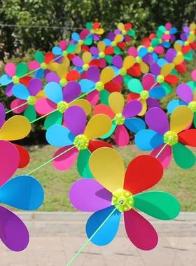 新幼儿园装饰吊饰风车户外风车串露天场地布置商场挂饰传统风车