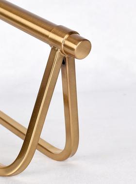 北欧新古典创意金属红酒架工艺品摆件客厅玄关酒柜餐厅边柜家居