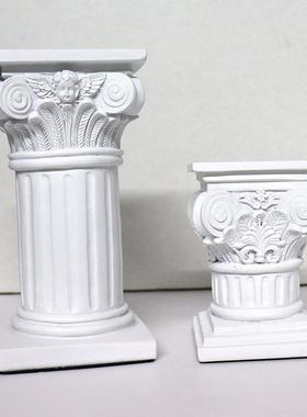 树脂罗马柱ins拍照道具 婚庆摆拍摆件设石膏雕像拍摄影装饰品摆件