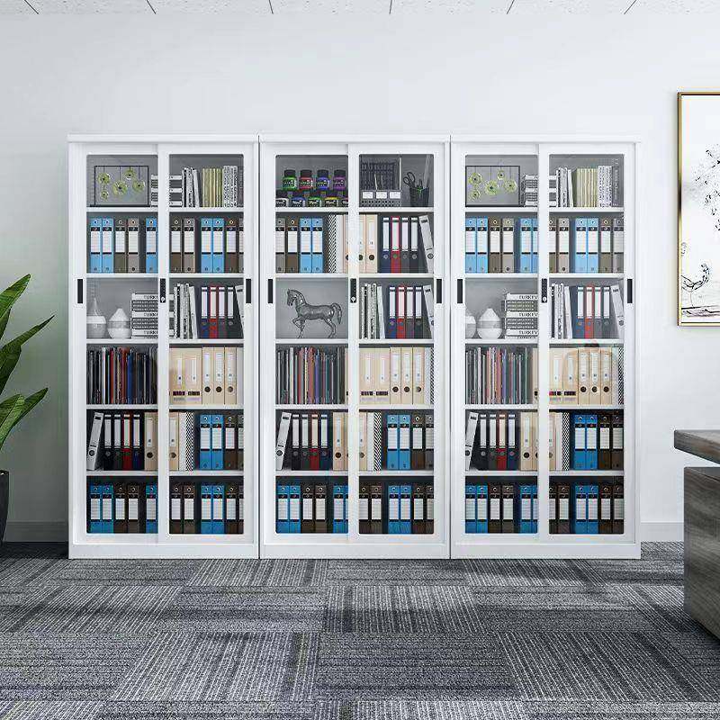 钢制移门书柜办公室财务凭证档案资料柜家用推拉玻璃门铁艺展示柜,淘宝优惠券,粉丝福利购,淘宝优惠卷