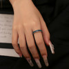 Natural turquoise ring for women, high-end and versatile