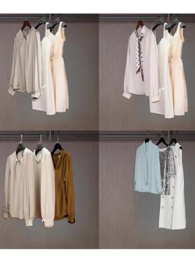 样板房意大利衣帽间饰品卧室生意男老板外套衬衫衣柜装饰样板房衣