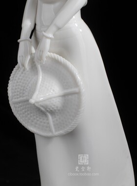 惠安女赶海渔女陶瓷人物办公家居客厅卧室橱柜装饰品工艺礼品摆件