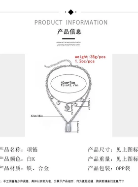 欧意饰品 个性街拍锁型合金吊坠项饰 爱神丘比特新品项链