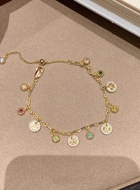 多巴胺几何流苏项链女吊坠