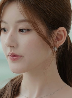 许我耀眼赵露思同款银色素圈项链