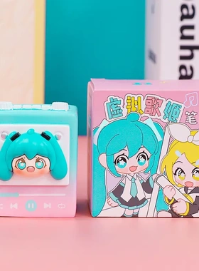 虚拟歌姬笔筒摆件潮玩卡通可爱少儿房桌面装饰品同学生日礼物