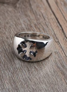 cortis马丁同款十字架镂空戒指