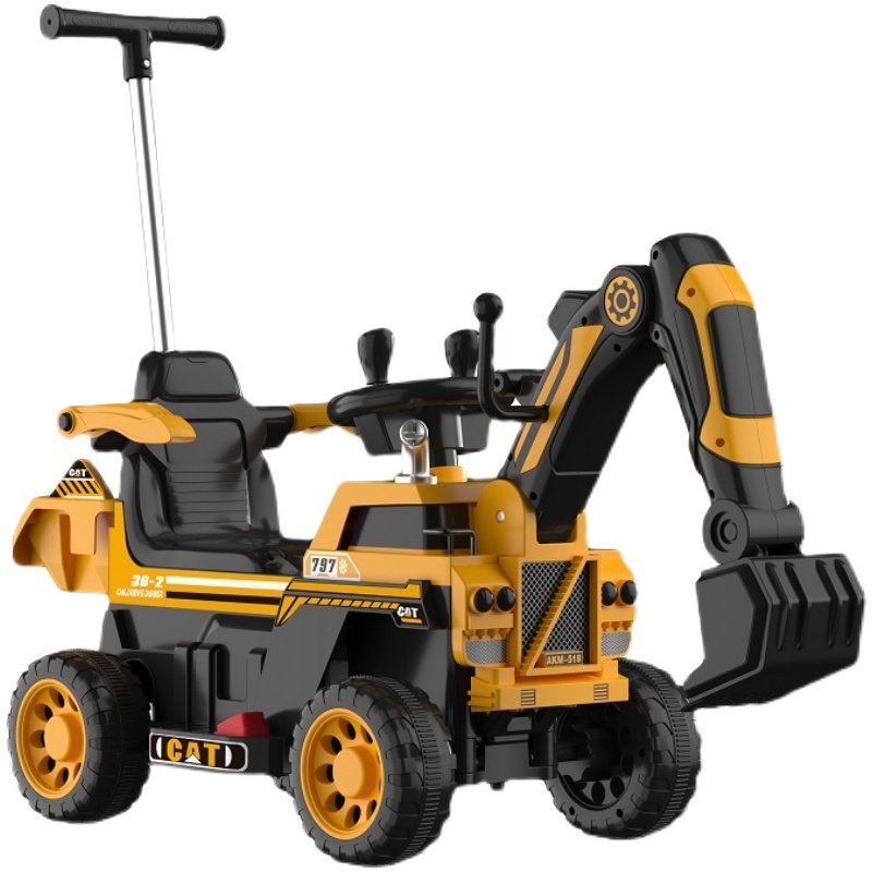 儿童电动挖掘机男孩玩具车超大号挖土机遥控挖机汽车工程车可坐人,淘宝优惠券,粉丝福利购,淘宝优惠卷