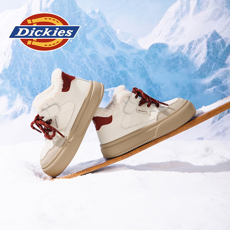 dickies雪地靴女2026新款冬季儿童棉鞋男女童鞋加绒加厚高帮鞋子,淘宝优惠券,粉丝福利购,淘宝优惠卷