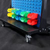 Double-sided mobile material rack tool organizer hole plate square hole hanging plate hook hardware tool cart display rack