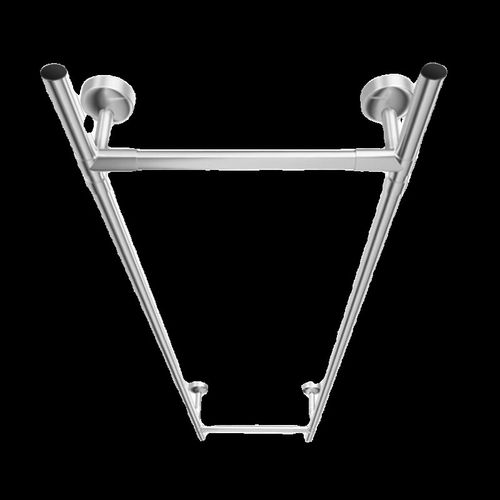 304不锈钢阳台晾衣杆顶装固定式晾衣架双杆晾衣杆家用杆子晒衣架 - 图3