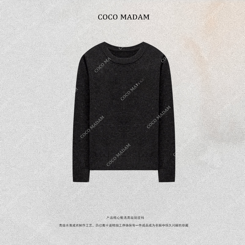 NIUNIU ·T-1920 打底衫时尚圆领秋季毛针织衫休闲羊毛衫 - 图0