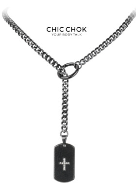 CHICCHOK荣光铭牌Y字项链