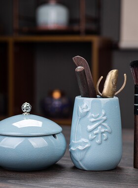 茶道六君子套装茶具用品配件创意家用客厅桌面茶桌泡茶清洗工具