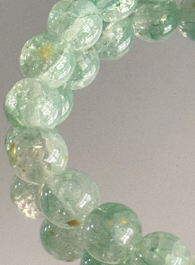 琉璃手串2025新款爆款绿色清新茶叶春夏手链女清新配饰新中式串珠