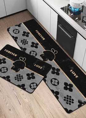 塞浦路斯简约防滑泥地吸油脚垫入户打理门口硅藻厨房垫吸水地垫易