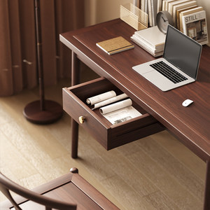 实木书桌茶桌适宜家用书房儿童学习桌子高级简约办公电脑桌工作台