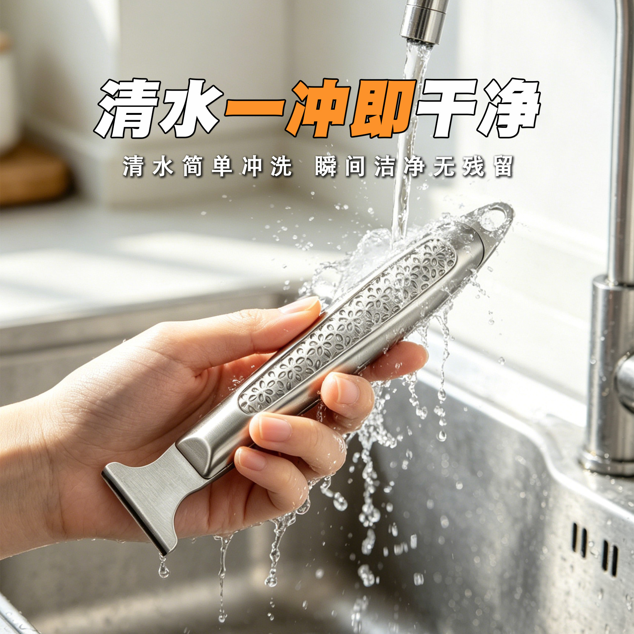 All steel deicing shovel