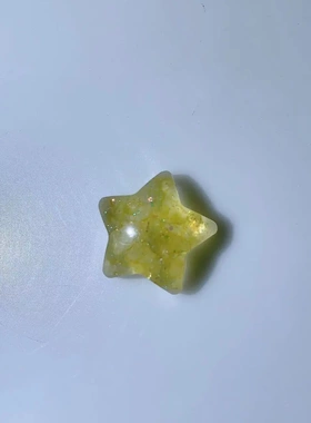 天然水晶滴胶手工小星星配饰配件挂件吊坠装饰品礼物