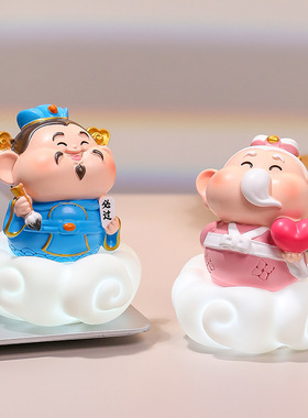 创意家居摆件欢喜神仙好运连连佛祖桌面装饰小摆件乔迁开业礼品